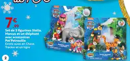 Maxi Bazar Pat'Patrouille Set de 3 figurines Stella, Marcus et un éléphant avec accessoires offre