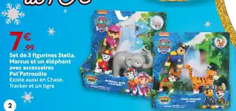 Maxi Bazar Pat'Patrouille Set de 3 figurines Stella, Marcus et un éléphant avec accessoires offre