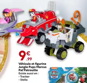 Maxi Bazar Pat'Patrouille Véhicule et figurine Jungle Pups Marcus offre