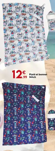 Maxi Bazar Disney Plaid et bonnet Stitch offre