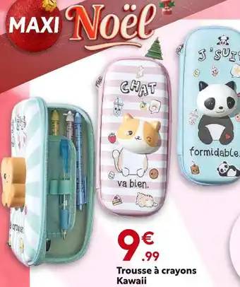 Maxi Bazar Trousse à crayons Kawaii offre