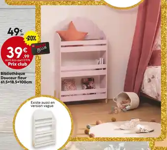 Maxi Bazar Bibliothèque Douceur fleur offre