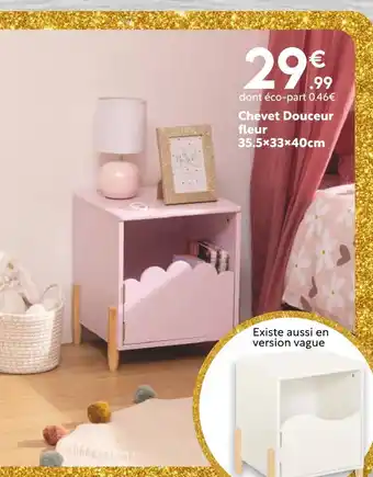 Maxi Bazar Chevet Douceur fleur offre