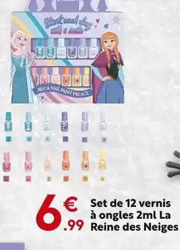 Maxi Bazar La Reine des Neiges Set de 12 vernis à ongles 2 ml offre