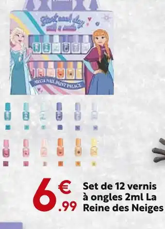 Maxi Bazar La Reine des Neiges Set de 12 vernis à ongles 2 ml offre