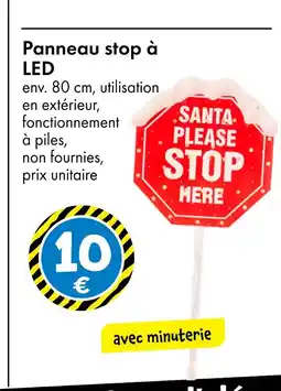 TEDi Panneau stop à LED offre