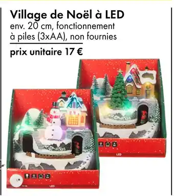 TEDi Village de Noël à LED offre