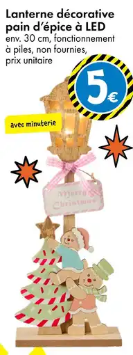 TEDi Lanterne décorative pain d’épice à LED offre