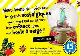 TEDi Boule à neige à LED offre
