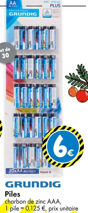 TEDi GRUNDIG Piles offre