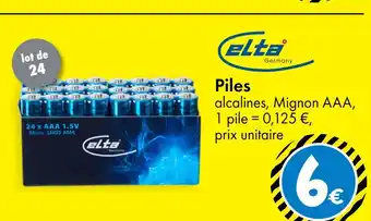 TEDi ELTA Piles offre