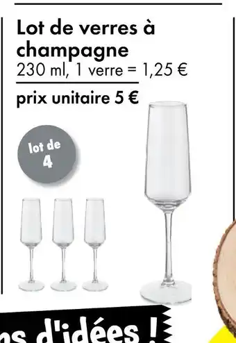 TEDi Lot de verres à champagne offre