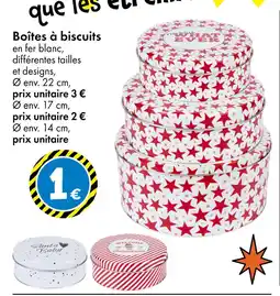 TEDi Boîtes à biscuits offre