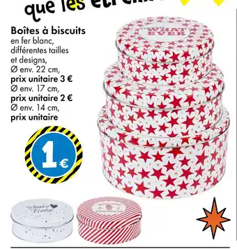 TEDi Boîtes à biscuits offre