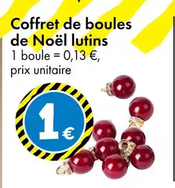TEDi Coffret de boules de Noël lutins offre
