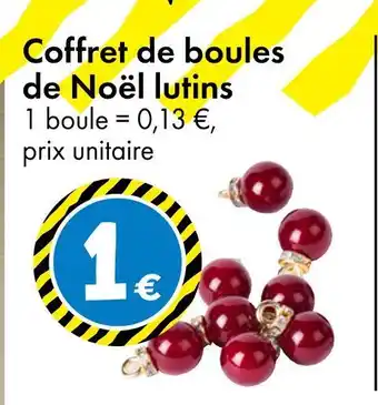 TEDi Coffret de boules de Noël lutins offre