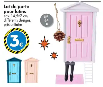 TEDi Lot de porte pour lutins offre