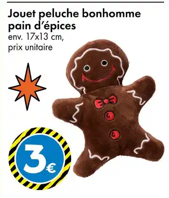TEDi Jouet peluche bonhomme pain d'épices offre