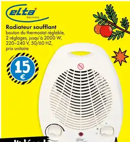 TEDi ELTA Radiateur soufflant offre
