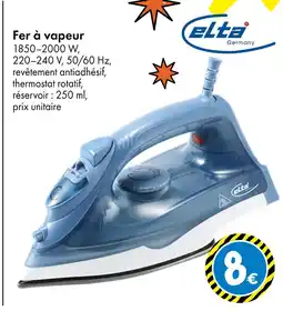 TEDi ELTA Fer à vapeur offre