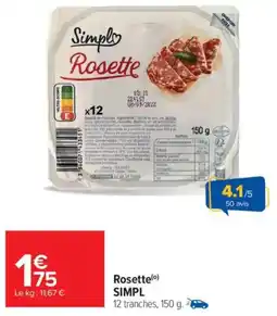 Carrefour Market Rosette simpl offre