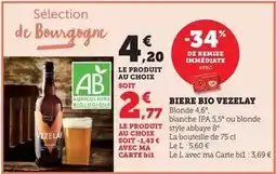 Bi1 Vezelay - bière bio offre
