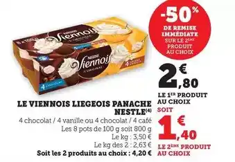Bi1 Nestlé - le viennois liegeois panache au choix offre