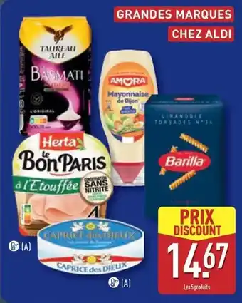 ALDI Amora - grandes marques chez offre