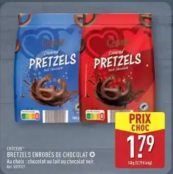 ALDI Bretzels enrobés de chocolat offre