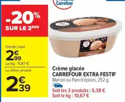 Carrefour Market Crème glacée carrefour extra festif offre