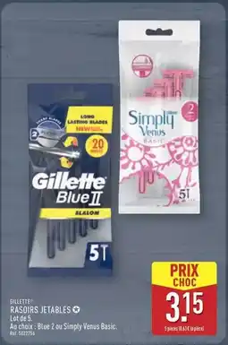 ALDI Gillette - grastir jetables offre