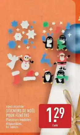 ALDI Home creation - stickers de noel pour femetre offre