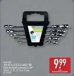 ALDI Jeu de 5 clés à cliquet offre