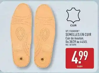 ALDI Semelles en cuir offre
