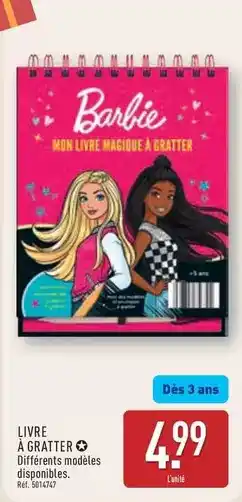 ALDI Barbie - livre à gratter offre
