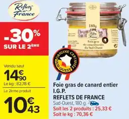 Carrefour Market Foie gras de canard entier i.g.p. reflets de france offre