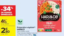 Carrefour Market Préparation végétale hari&co offre