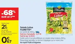 Carrefour Market Salade laitue florette offre