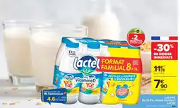 Carrefour Market Lait u.h.t. bol de vie format familial lactel offre
