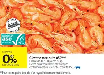 Carrefour Market Crevette rose cuite asc offre