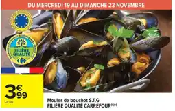 Carrefour Market Moules de bouchot s.t.g filière qualité carrefour offre
