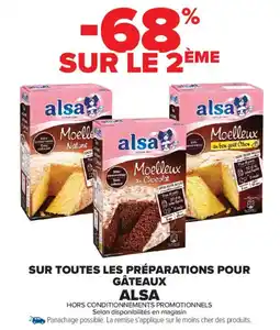 Carrefour Market SUR TOUTES LES PRÉPARATIONS POUR GÂTEAUX ALSA offre