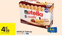 Carrefour Market Nutella b-ready offre