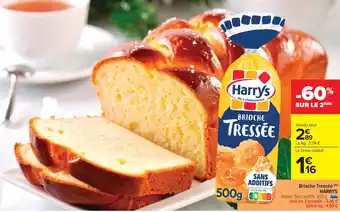 Carrefour Market Brioche tressée harrys offre