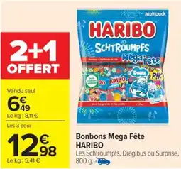 Carrefour Market Bonbons mega fête haribo offre