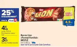Carrefour Market Barres lion format familial nestlé offre