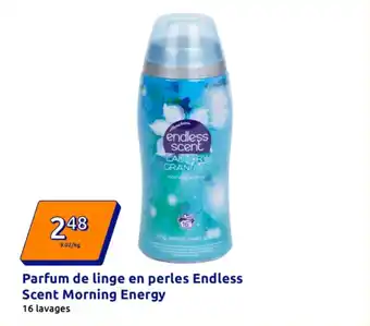 Action Parfum de linge en perles endless scent morning energy offre