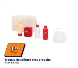 Action Trousse de toilette avec produits offre