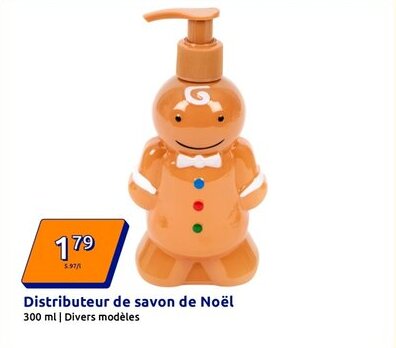 Action Distributeur de savon de noël offre