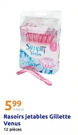Action Rasoirs jetables gillette venus offre